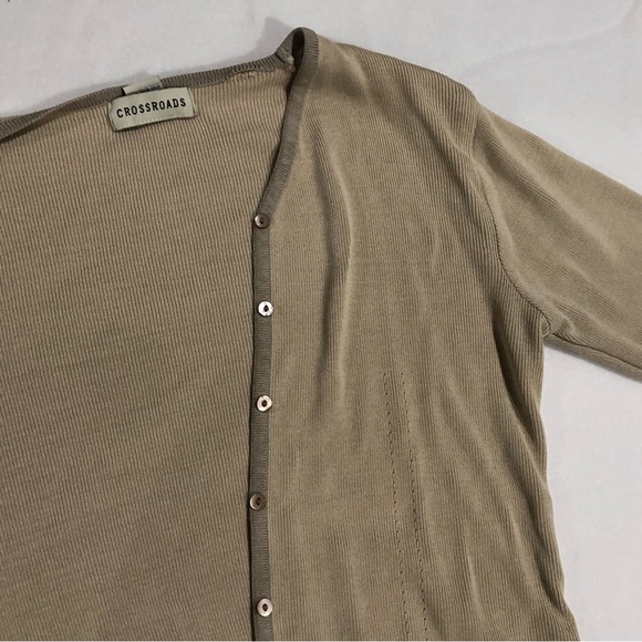 Brown Crossroads Cardigan 3/4 sleeves - Picture 3 of 7